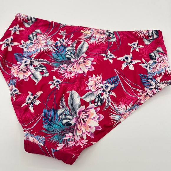 Sea Level Tropical Print Swim Bottoms Size 12 - Picture 3 of 5